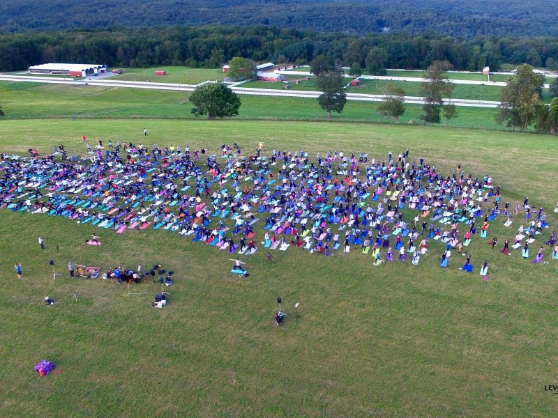 5 Sunset Yoga drone